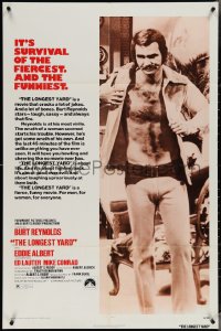 3y0944 LONGEST YARD 1sh 1974 Robert Aldrich prison football comedy, full-length Burt Reynolds!