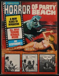 3y0346 HORROR OF PARTY BEACH magazine 1964 Famous Films issue presented in fumetti style!