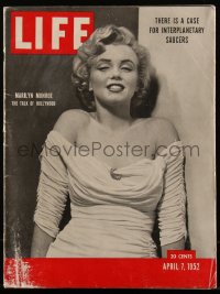 3y0349 LIFE magazine April 7, 1952 sexy Marilyn Monroe is the talk of Hollywood!