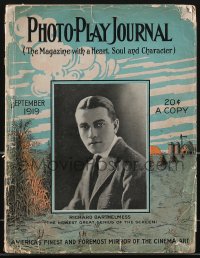 3y0348 PHOTO-PLAY JOURNAL magazine September 1919 Richard Barthelmess, newest genius of the screen!