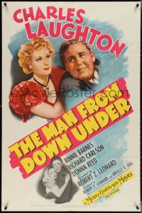 3y0950 MAN FROM DOWN UNDER 1sh 1943 Donna Reed, jealous Richard Carlson, Stephen McNally