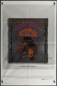 3y0954 McCABE & MRS. MILLER 1sh 1971 Robert Altman, Warren Beatty, Julie Christie, Amsel art!