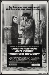 3y0959 MIDNIGHT COWBOY 1sh R1980 Dustin Hoffman, Jon Voight, John Schlesinger classic!