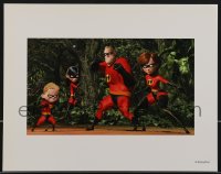 3y0423 INCREDIBLES 11x14 litho print 2004 Disney/Pixar animated sci-fi superhero family!