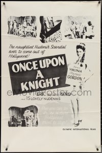 3y0992 ONCE UPON A KNIGHT 1sh 1961 the naughtiest nudenik scandal ever to come out of Hollywood!