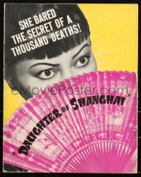 3y0362 DAUGHTER OF SHANGHAI pressbook 1937 Anna May Wong bared the secret of 1,000 deaths, rare!