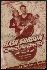3y0011 FLASH GORDON CONQUERS THE UNIVERSE pressbook 1940 Buster Crabbe & Carol Hughes, serial, rare!