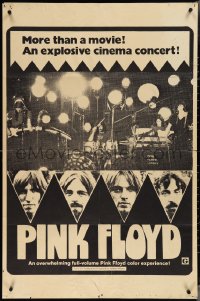 3y1018 PINK FLOYD 1sh 1974 an explosive rock & roll cinema concert in Pompeii!