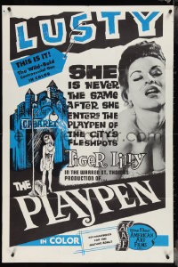 3y1021 PLAYPEN 1sh 1967 she's not the same after entering the playpen of the city's fleshpots!