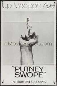 3y1027 PUTNEY SWOPE 1sh 1969 Robert Downey Sr., classic image of black girl as middle finger!