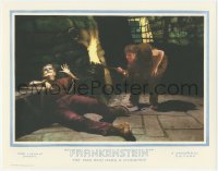 3y0409 FRANKENSTEIN 11x14 REPRO lobby card 2010s Dwight Frye w/torch, chained monster Boris Karloff