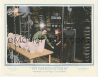 3y0410 FRANKENSTEIN 11x14 REPRO lobby card 2010s Clive, Frye & monster Karloff in creation scene!