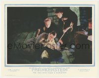 3y0413 FRANKENSTEIN 11x14 REPRO lobby card 2010s Clive, Frye & Van Sloan tie up monster Karloff