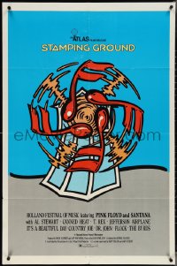 3y1068 STAMPING GROUND 1sh 1971 Pink Floyd, cool musical windmill art by John Van Hamersveld!