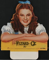 3y0041 WIZARD OF OZ die-cut video 16x20 standee R1989 two pieces, one w/ Judy Garland & one w/ Toto!
