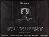 3y0198 POLTERGEIST subway poster 1982 Tobe Hooper, classic they're here image of O'Rourke, rare!