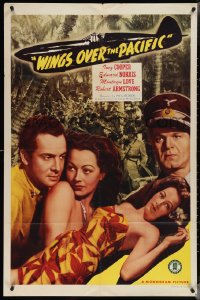 3y1139 WINGS OVER THE PACIFIC 1sh 1943 sexy Inez Cooper, Edward Norris, Love, Armstrong!