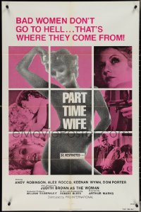 3y1140 WOMAN FOR ALL MEN 1sh R1977 Part Time Wife, bad women come from hell!