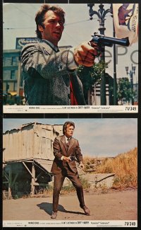 3y1561 DIRTY HARRY 8 8x10 mini LCs 1971 great images of Clint Eastwood, Siegel crime classic, rare!