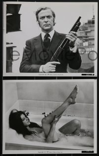 3y1568 GET CARTER 7 8x10 stills 1971 thug Michael Caine + sexy naked Geraldine Moffatt in bath!