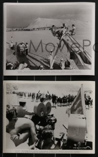 3y1552 LAWRENCE OF ARABIA 9 8x10 stills 1963 David Lean, Quinn & Sharif candids, great images on set!