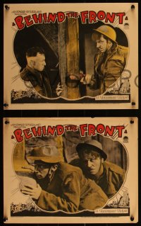 3y0709 BEHIND THE FRONT 4 LCs 1926 great images of WWI soldiers Wallace Beery & Raymond Hatton!