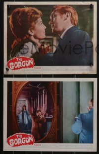 3y0717 GORGON 3 int'l LCs 1965 Cushing, Terence Fisher, Hammer horror, w/completely different card!