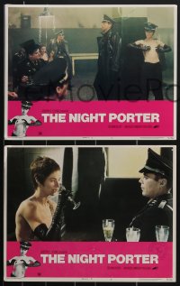 3y0704 NIGHT PORTER 7 LCs 1975 Cavani's Il Portiere di notte, Dirk Bogarde, Charlotte Rampling!