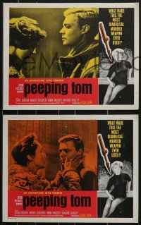 3y0711 PEEPING TOM 4 LCs 1962 Michael Powell's controversial English voyeur serial killer classic!