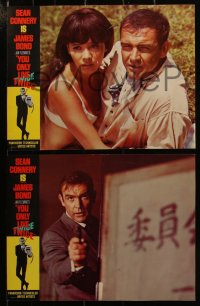 3y0700 YOU ONLY LIVE TWICE 8 LCs 1967 great images of Sean Connery as super-spy James Bond 007!