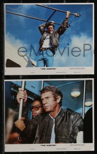 3y0332 HUNTER presskit w/ 36 stills 1980 Steve McQueen, includes mini lobby card set & 3 still sets!