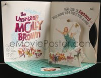 3y1227 UNSINKABLE MOLLY BROWN promo brochure 1964 with 33 1/3 record with movie music, ultra rare!