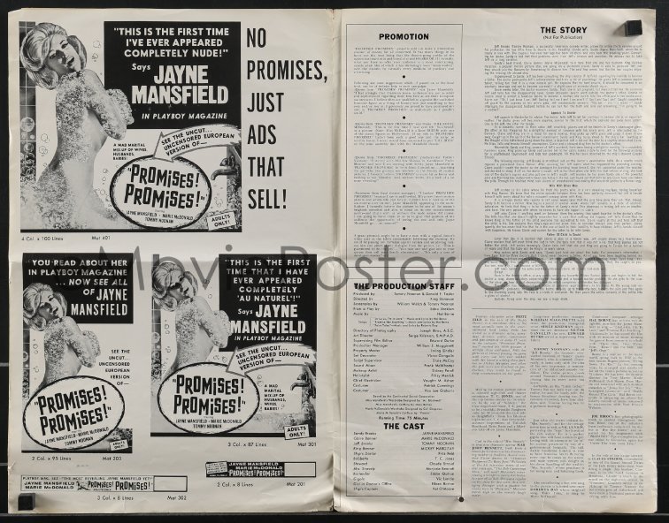 Emovieposter Com Image For 3y0371 Promises Promises Pressbook 1963