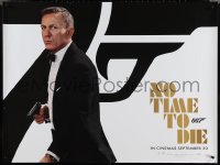 3z0699 NO TIME TO DIE teaser DS British quad 2021 Craig as James Bond 007 with gun!