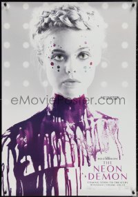 3z0770 NEON DEMON teaser Canadian 1sh 2016 Elle Fanning covered in paint, Nicolas Winding Refn!