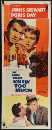 3z0503 MAN WHO KNEW TOO MUCH insert 1956 James Stewart, Doris Day, directed by Alfred Hitchcock!