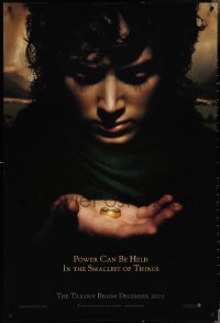 3z0917 LORD OF THE RINGS: THE FELLOWSHIP OF THE RING teaser DS 1sh 2001 J.R.R. Tolkien, power!