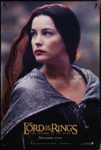 3z0920 LORD OF THE RINGS: THE RETURN OF THE KING teaser DS 1sh 2003 sexy Liv Tyler as Arwen!