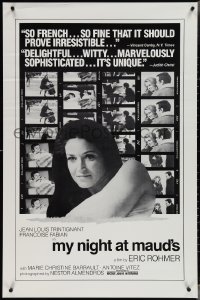 3z0938 MY NIGHT AT MAUD'S 1sh R1980s Eric Rohmer's Ma nuit chez Maud, Francoise Fabian!