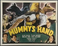 3z0557 MUMMY'S HAND 22x28 REPRO poster 2010s Universal horror, Tom Tyler, image from half-sheet!