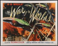 3z0559 WAR OF THE WORLDS 22x28 REPRO poster 2010s HG Wells classic, George Pal, ships attacking art!