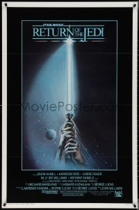 3z0963 RETURN OF THE JEDI int'l 1sh 1983 hands holding lightsaber by Tim Reamer!