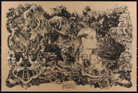 3z0119 GAME OF THRONES #7/200 24x36 art print 2013 Mondo, Vania Zouravliov, brown edition!