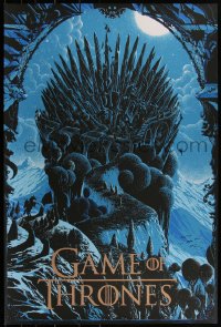 3z0120 GAME OF THRONES #362/365 24x36 art print 2013 Mondo, art of The Iron Throne by Kilian Eng!