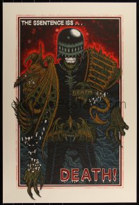 3z0150 JUDGE DEATH #23/225 24x36 art print 2015 Mondo, art by Florian Bertmer, regular edition!