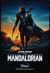 3z0726 MANDALORIAN DS tv poster 2020 great sci-fi art of the bounty hunter with 'Baby Yoda'!