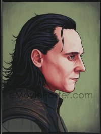 3z0274 MIKE MITCHELL signed #19/250 12x16 art print 2014 Mondo, Hiddleston as Loki, first edition!