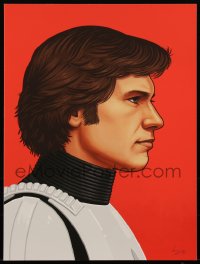 3z0270 MIKE MITCHELL signed #1194/1230 12x16 art print 2016 by the artist, Han Solo, Mondo!