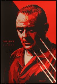 3z0203 SILENCE OF THE LAMBS #379/400 24x36 art print 2013 Mondo, Ken Taylor art, regular edition!