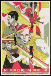 3z0212 STAR TREK 24x36 art print 2011 Mondo, art by Tomer Hanuka, Mirror, Mirror!